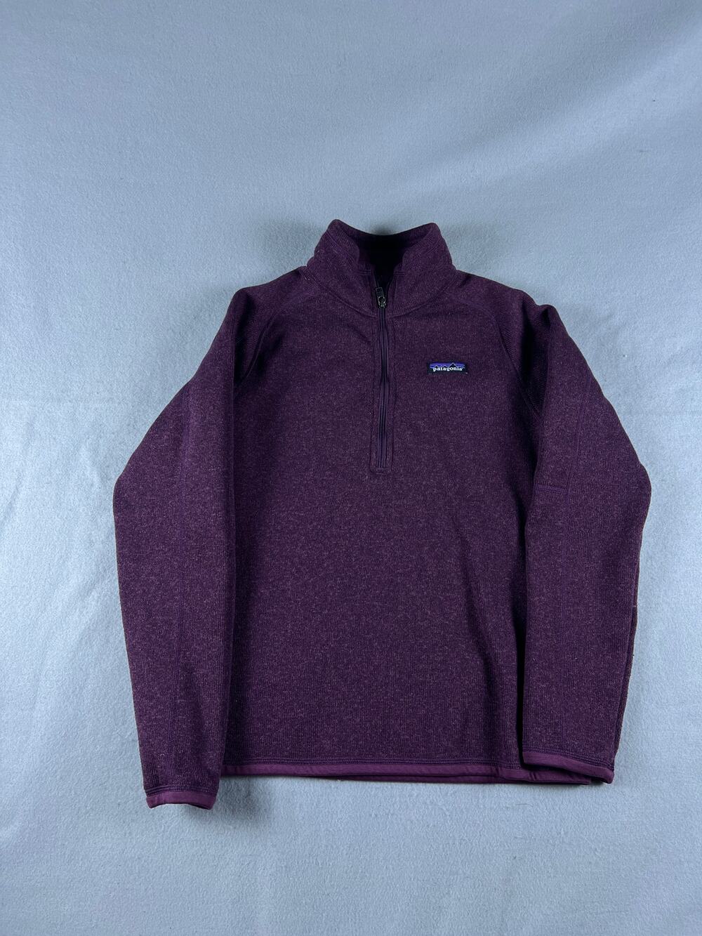 Patagonia Better Sweater 1/4-Zip Fleece Jacket Womens S Purple Warm Outdoor